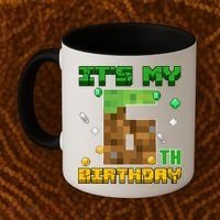 Birthday Boy It'S My 6th Birthday Gamer Pixel Number Coffee Mug thumb 2