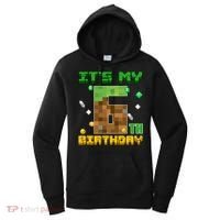 Birthday Boy It'S My 6th Birthday Gamer Pixel Number Women's Hoodie thumb 0