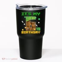 Birthday Boy It'S My 6th Birthday Gamer Pixel Number Tumbler thumb 0