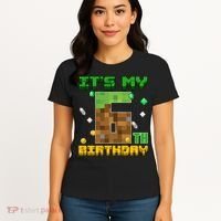 Birthday Boy It'S My 6th Birthday Gamer Pixel Number Women's T-Shirt thumb 4