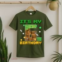 Birthday Boy It'S My 6th Birthday Gamer Pixel Number T-Shirt thumb 2