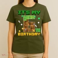 Birthday Boy It'S My 6th Birthday Gamer Pixel Number T-Shirt thumb 4
