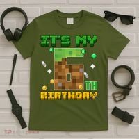 Birthday Boy It'S My 6th Birthday Gamer Pixel Number T-Shirt thumb 5