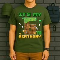 Birthday Boy It'S My 6th Birthday Gamer Pixel Number T-Shirt thumb 6