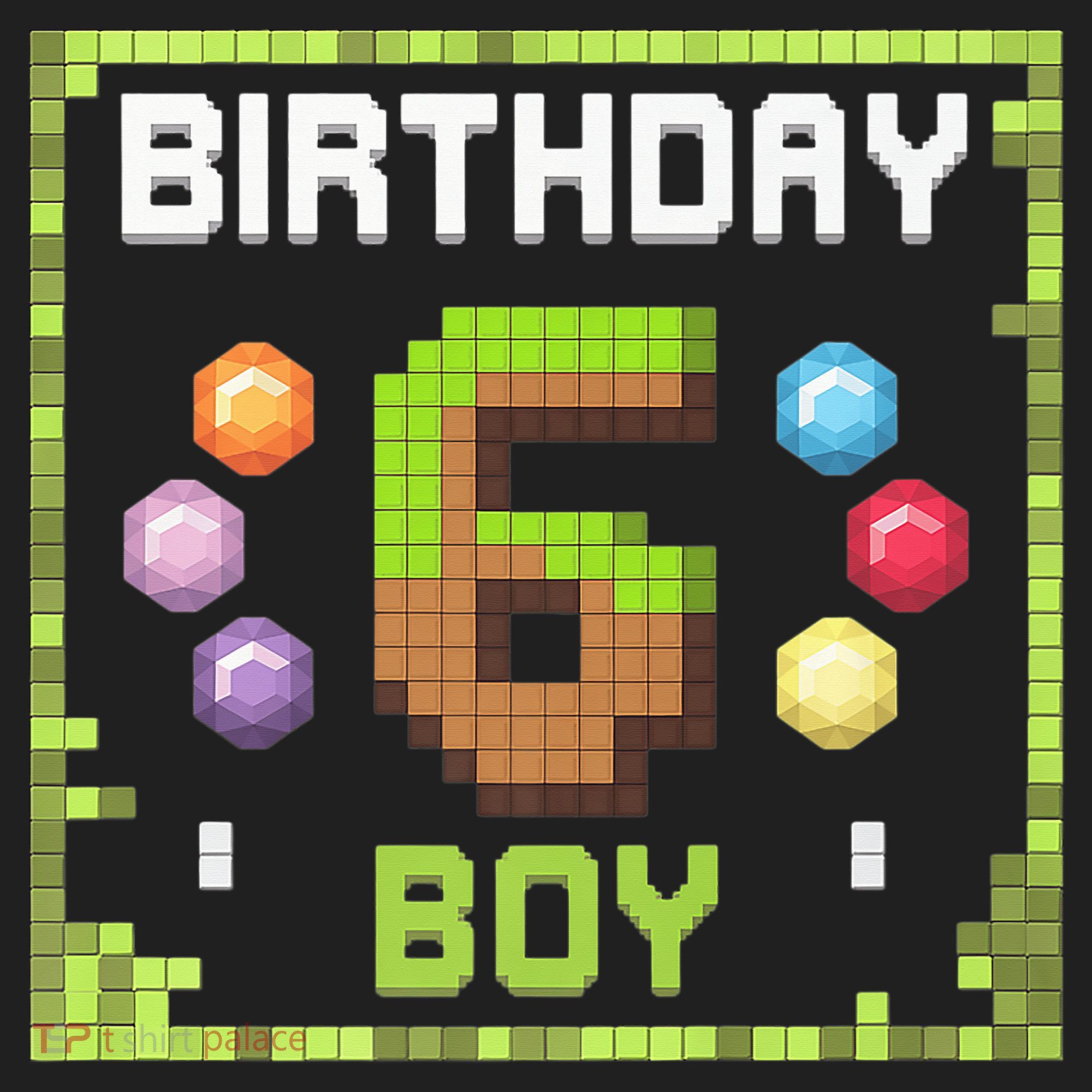 Birthday Boy It'S My 6th Birthday Gamer Pixel Number Beanie