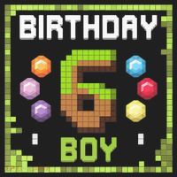 Birthday Boy It'S My 6th Birthday Gamer Pixel Number Hat thumb 2