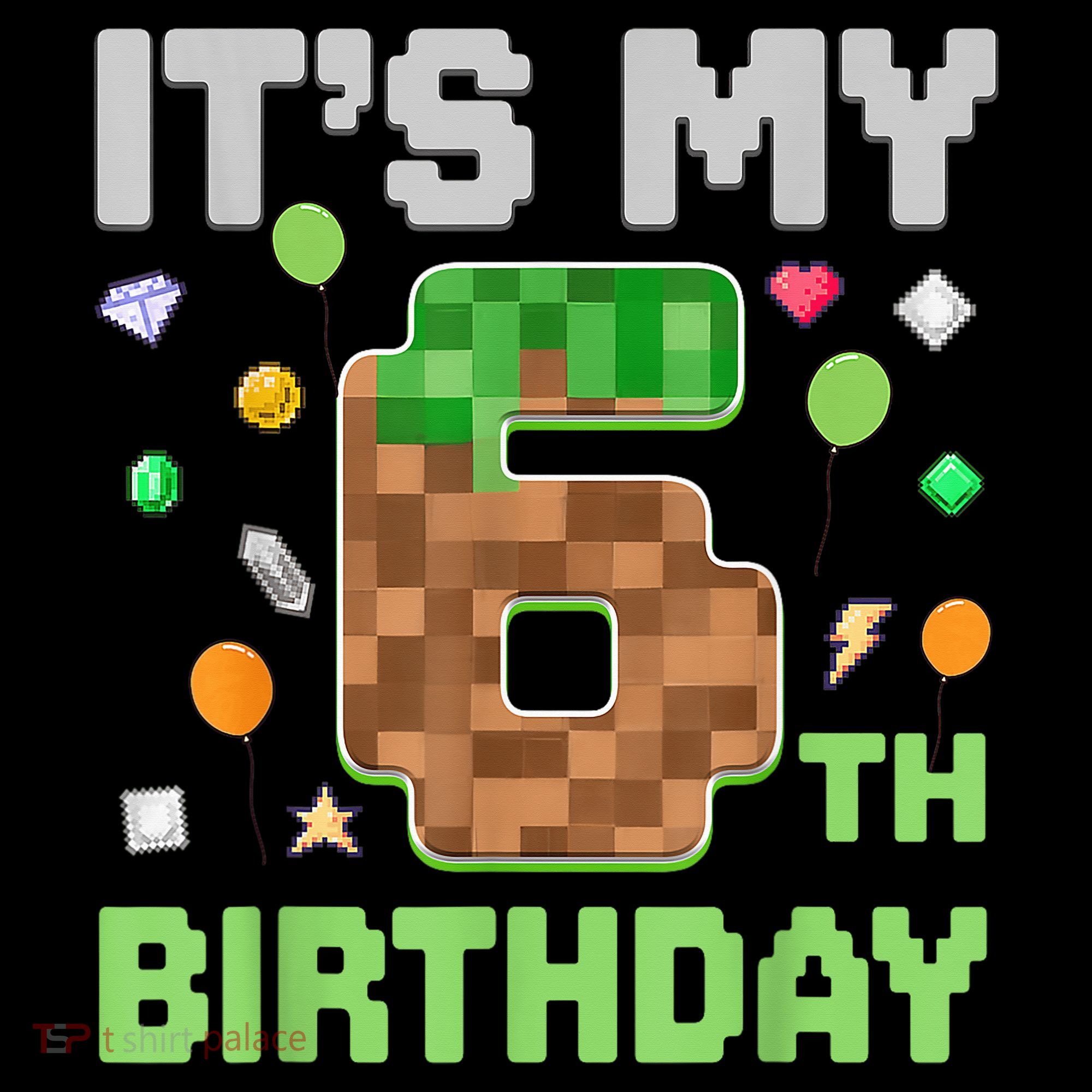Birthday Boy It'S My 6th Birthday Gamer Pixel Number Coffee Mug