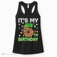 Birthday Boy It'S My 6th Birthday Gamer Pixel Number Women's Tank Top thumb 0