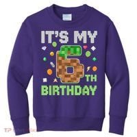 Birthday Boy It'S My 6th Birthday Gamer Pixel Number Kids Sweatshirt thumb 0