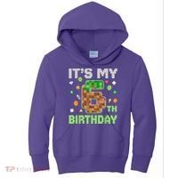 Birthday Boy It'S My 6th Birthday Gamer Pixel Number Kids Hoodie thumb 0