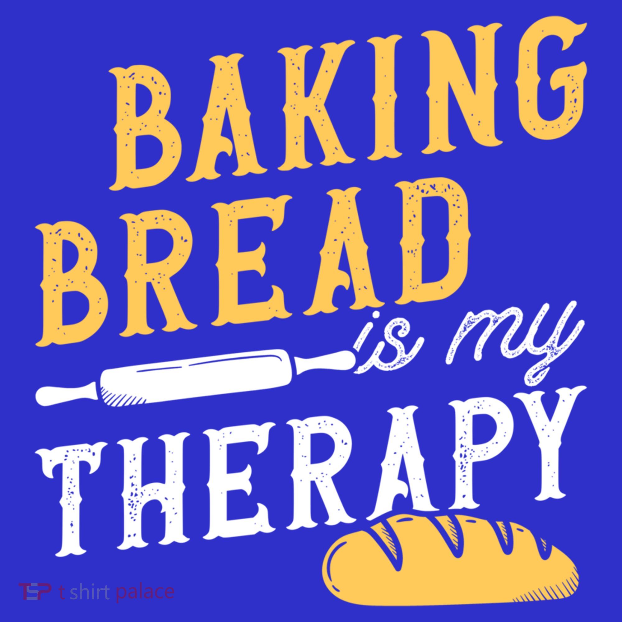 Baking Bread Is My Therapy Bake Bread Baker Cool Gift Coaster