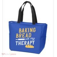Baking Bread Is My Therapy Bake Bread Baker Cool Gift Tote Bag thumb 3