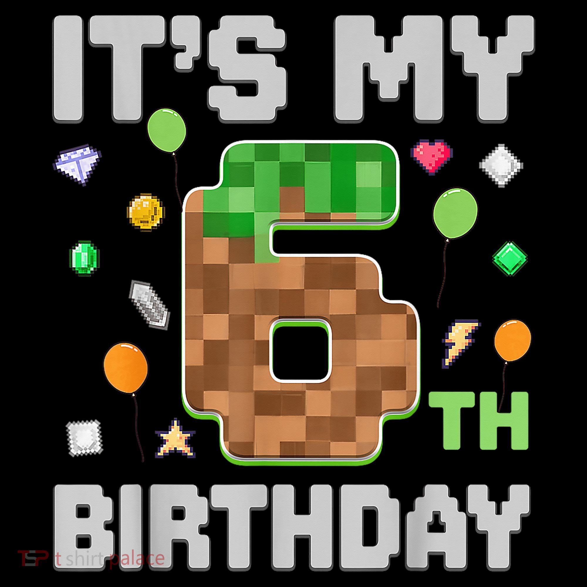 Birthday Boy It'S My 6th Birthday Gamer Pixel Number Coffee Mug