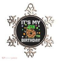 Birthday Boy It'S My 6th Birthday Gamer Pixel Number Ornament thumb 0