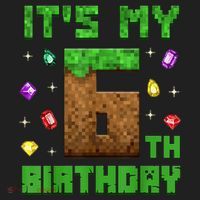 Birthday Boy It'S My 6th Birthday Gamer Pixel Number Women's Sweatshirt thumb 2