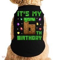 Birthday Boy It'S My 6th Birthday Gamer Pixel Number Doggie Tank thumb 0