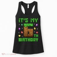 Birthday Boy It'S My 6th Birthday Gamer Pixel Number Women's Tank Top thumb 0