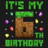 Birthday Boy It'S My 6th Birthday Gamer Pixel Number Women's Tank Top thumb 5