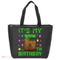 Birthday Boy It'S My 6th Birthday Gamer Pixel Number Tote Bag thumb 0