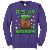 Birthday Boy It'S My 6th Birthday Gamer Pixel Number Sweatshirt thumb 0