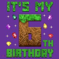 Birthday Boy It'S My 6th Birthday Gamer Pixel Number Sweatshirt thumb 3