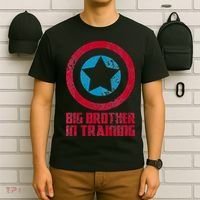 Big Brother In Training Big Bro Superhero T-Shirt thumb 6