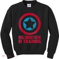 Big Brother In Training Big Bro Superhero Kids Sweatshirt thumb 0