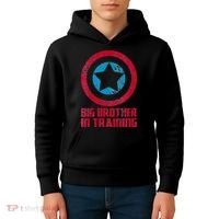 Big Brother In Training Big Bro Superhero Kids Hoodie thumb 4