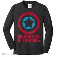 Big Brother In Training Big Bro Superhero Kids Long Sleeve Shirt thumb 0