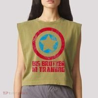 Big Brother In Training Big Bro Superhero Garment-Dyed Women's Muscle Tee thumb 2
