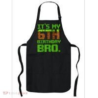 Birthday Boy It'S My 6th Birthday Gamer Pixel Number Apron thumb 0