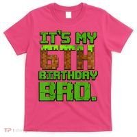 Birthday Boy It'S My 6th Birthday Gamer Pixel Number T-Shirt thumb 0