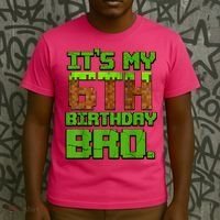 Birthday Boy It'S My 6th Birthday Gamer Pixel Number T-Shirt thumb 3