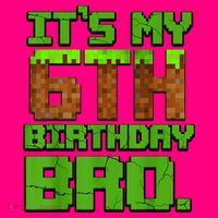 Birthday Boy It'S My 6th Birthday Gamer Pixel Number Mousepad thumb 1