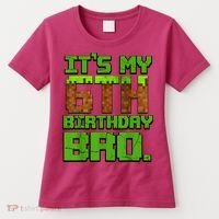 Birthday Boy It'S My 6th Birthday Gamer Pixel Number Women's T-Shirt thumb 0
