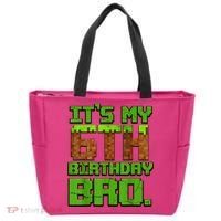 Birthday Boy It'S My 6th Birthday Gamer Pixel Number Tote Bag thumb 0