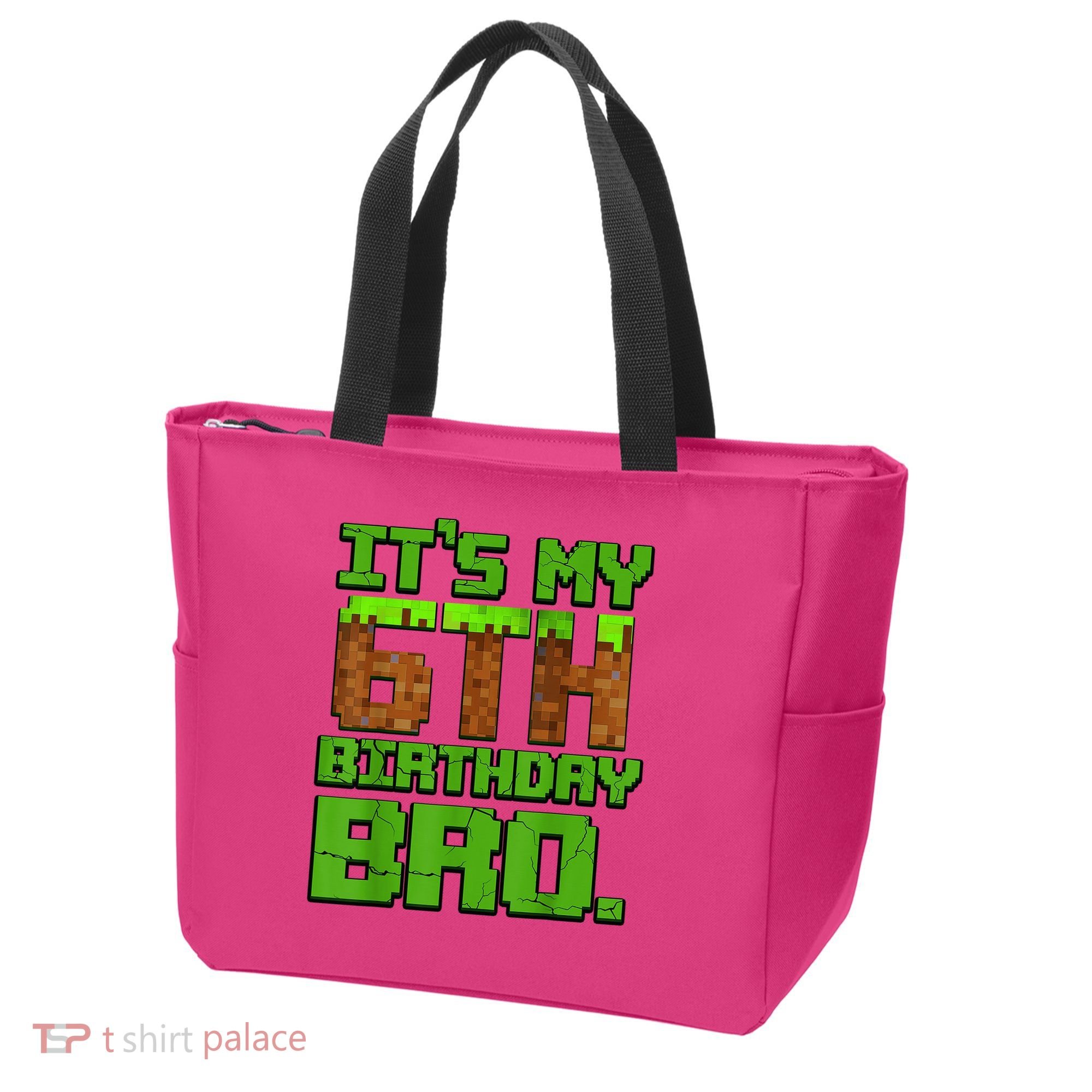 Birthday Boy It'S My 6th Birthday Gamer Pixel Number Tote Bag