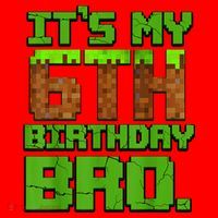 Birthday Boy It'S My 6th Birthday Gamer Pixel Number Santa Hat thumb 1