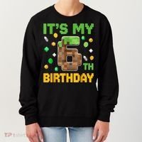 Birthday Boy It'S My 6th Birthday Gamer Pixel Number Women's Sweatshirt thumb 0