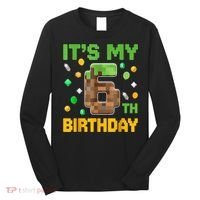 Birthday Boy It'S My 6th Birthday Gamer Pixel Number Long Sleeve Shirt thumb 0
