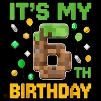 Birthday Boy It'S My 6th Birthday Gamer Pixel Number Coffee Mug thumb 5