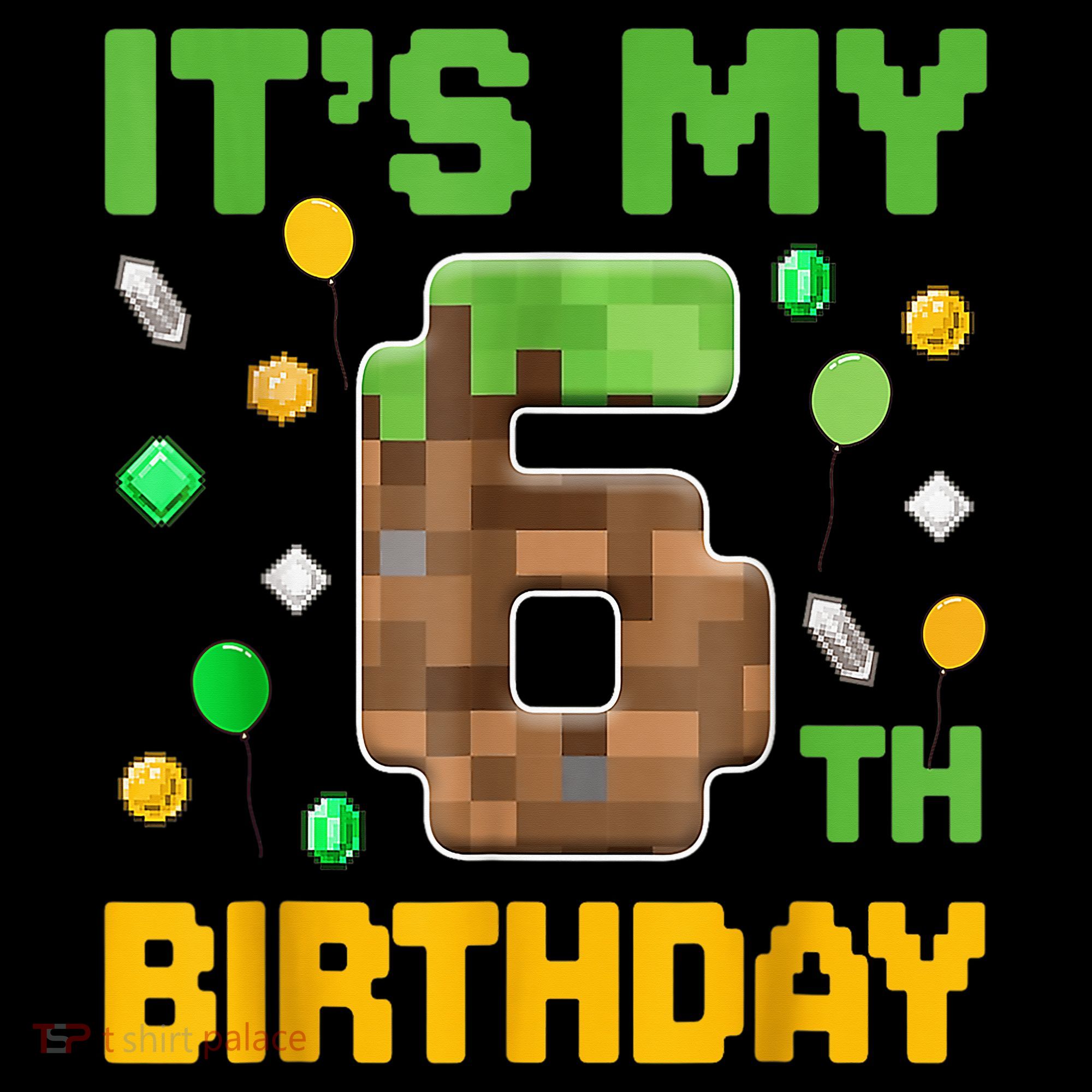 Birthday Boy It'S My 6th Birthday Gamer Pixel Number Coffee Mug