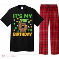 Birthday Boy It'S My 6th Birthday Gamer Pixel Number Pajama Set thumb 0