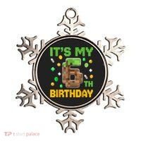 Birthday Boy It'S My 6th Birthday Gamer Pixel Number Ornament thumb 0