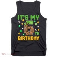 Birthday Boy It'S My 6th Birthday Gamer Pixel Number Tank Top thumb 0