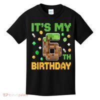 Birthday Boy It'S My 6th Birthday Gamer Pixel Number Kids T-Shirt thumb 0