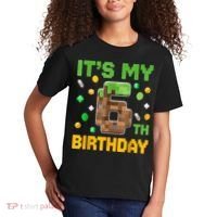 Birthday Boy It'S My 6th Birthday Gamer Pixel Number Kids T-Shirt thumb 2
