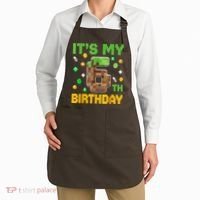 Birthday Boy It'S My 6th Birthday Gamer Pixel Number Apron thumb 2