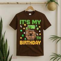 Birthday Boy It'S My 6th Birthday Gamer Pixel Number T-Shirt thumb 2