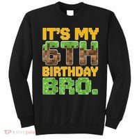 Birthday Boy It'S My 6th Birthday Gamer Pixel Number Sweatshirt thumb 0
